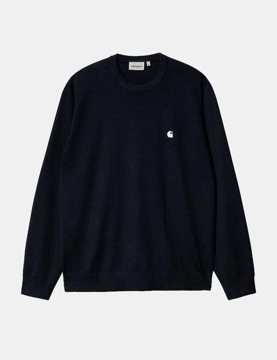 Jersey CARHARTT WIP MADISON - Dark Navy/Wax - Imagen 6