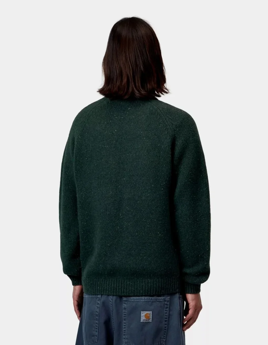 Jersey CARHARTT WIP ANGLISTIC - Speckled Dark Scarab - Imagen 3
