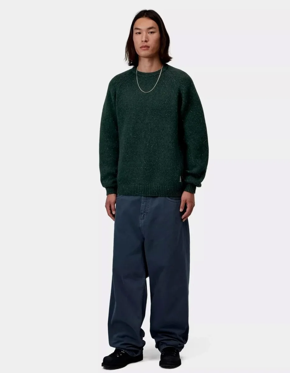 Jersey CARHARTT WIP ANGLISTIC - Speckled Dark Scarab - Imagen 4