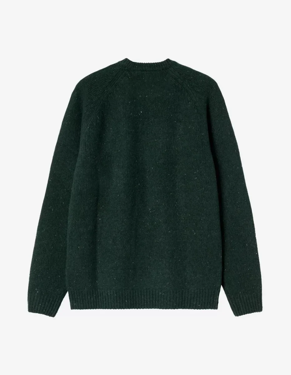 Jersey CARHARTT WIP ANGLISTIC - Speckled Dark Scarab - Imagen 5