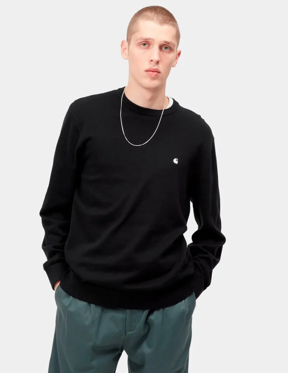 Jersey CARHARTT WIP MADISON - Black / Wax - Imagen 2