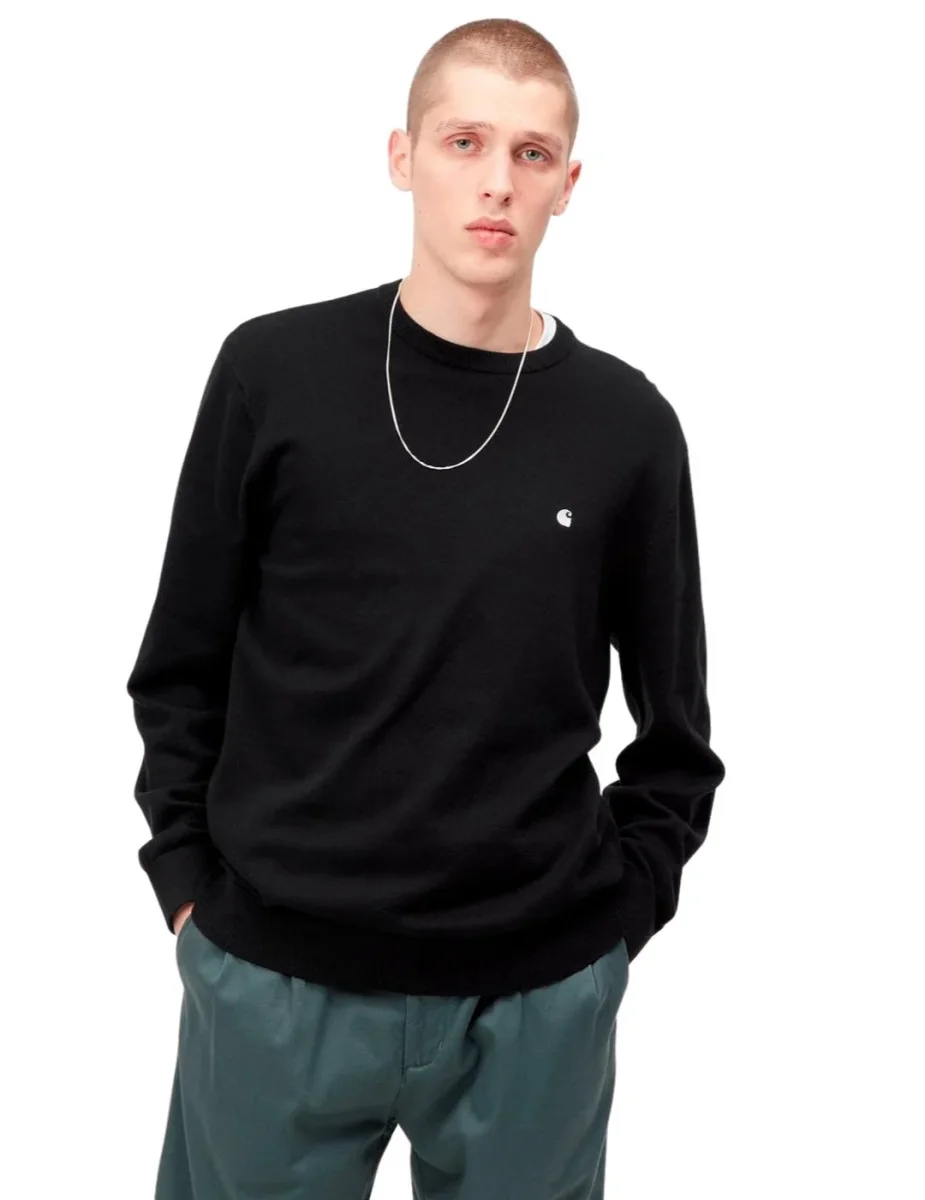 Jersey CARHARTT WIP MADISON - Black / Wax - Imagen 5