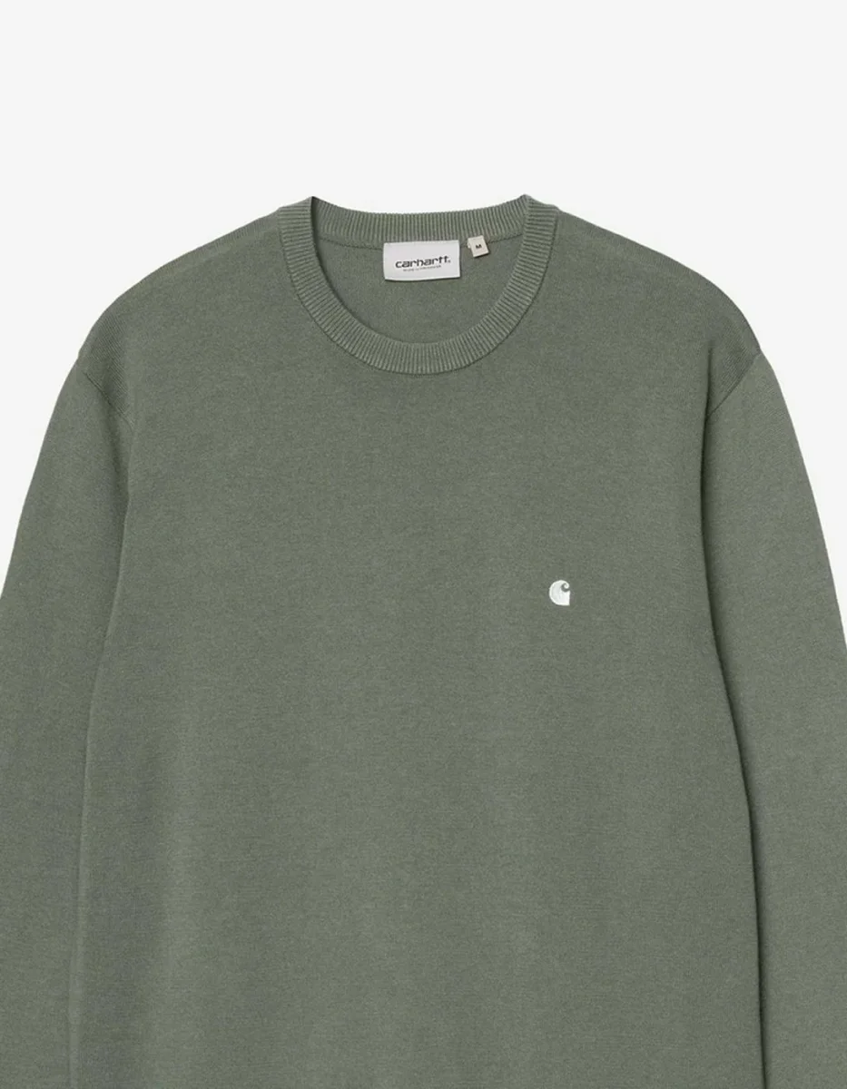 Jersey CARHARTT WIP MADISON- Velvet Green / White - Imagen 3