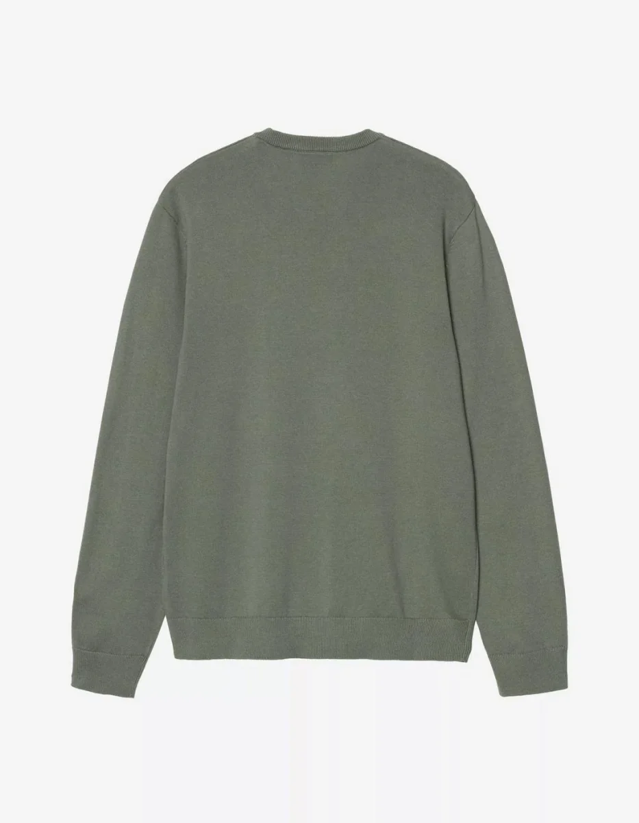 Jersey CARHARTT WIP MADISON- Velvet Green / White - Imagen 4