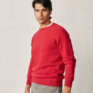 Jersey Cuello Redondo Lambswool - Rojo