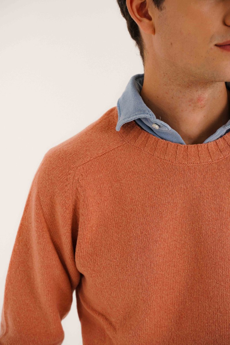 Jersey Cuello Redondo Lambswool - Salmón - Imagen 4