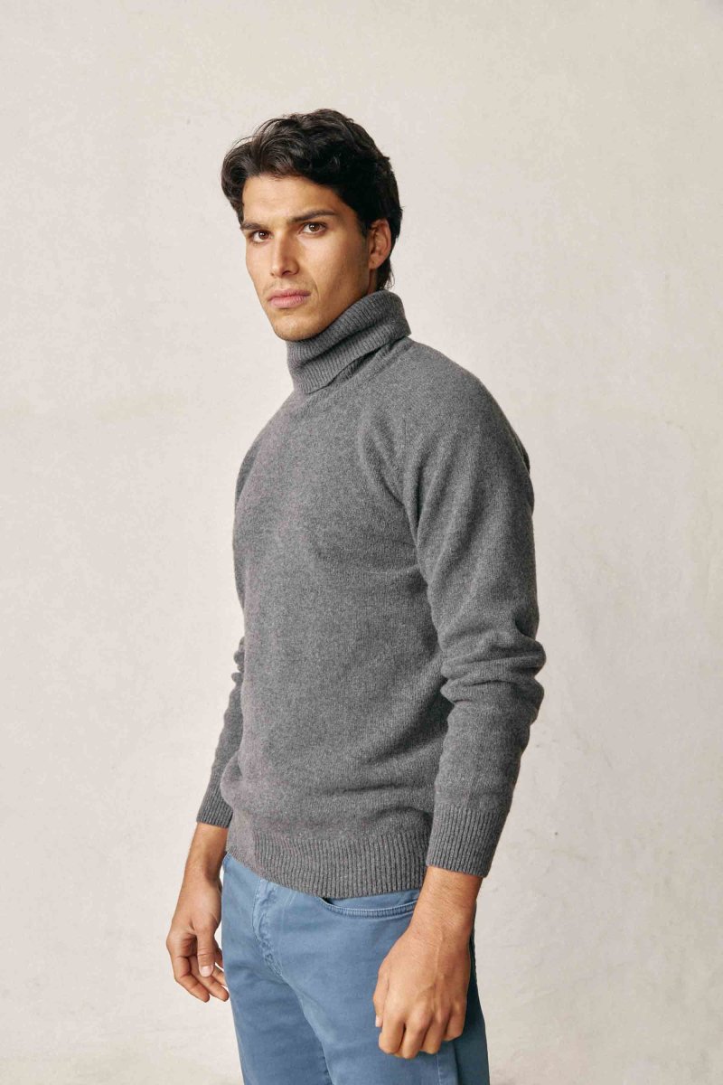 Jersey Cuello Vuelto Lambswool - Gris Marengo - Imagen 2