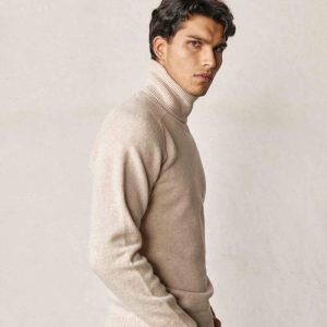 Jersey Cuello Vuelto Lambswool - Beige