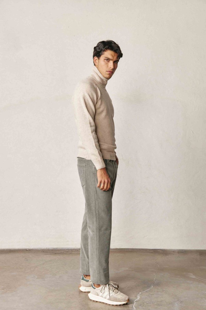 Jersey Cuello Vuelto Lambswool - Beige - Imagen 3