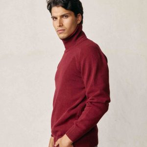 Jersey Cuello Vuelto Lambswool - Burdeos