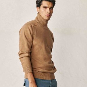 Jersey Cuello Vuelto Lambswool - Camel