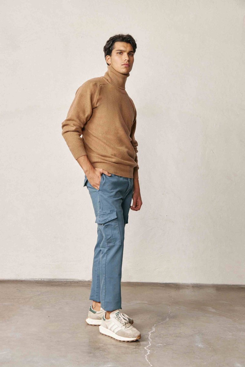 Jersey Cuello Vuelto Lambswool - Camel - Imagen 3