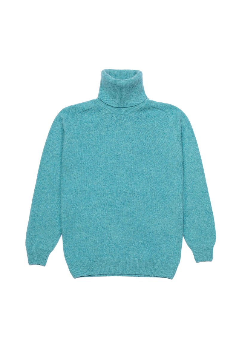 Jersey Cuello Vuelto Lambswool - Turquesa - Imagen 5
