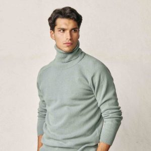 Jersey Cuello Vuelto Lambswool - Verde Claro