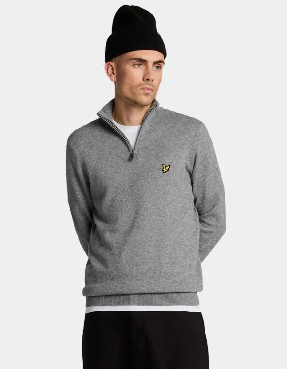 Jersey Lyle&Scott KN2112VC - Grey Marl - Imagen 2