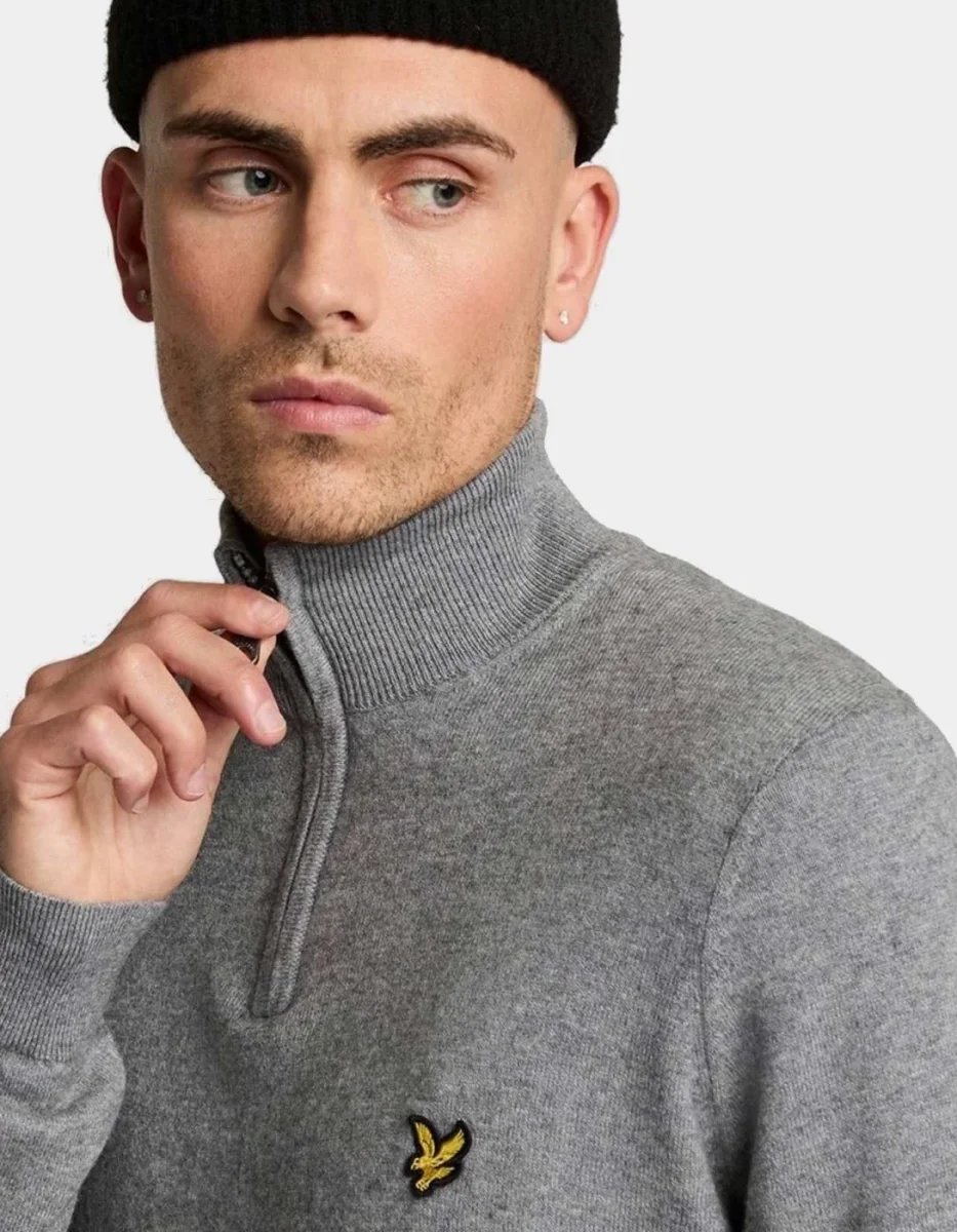 Jersey Lyle&Scott KN2112VC - Grey Marl - Imagen 4