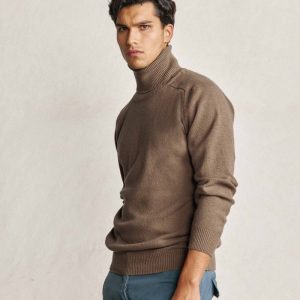 Jersey Cuello Vuelto Lambswool - Tostado