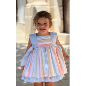 Vestido Con Braguita Rayas Multicolor