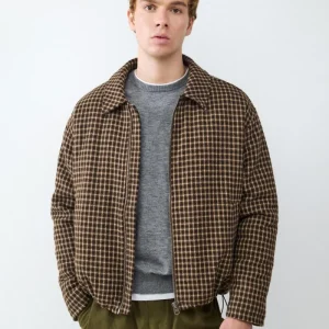 CAMPERA PAÑO CREMALLERA-Coffee Bean