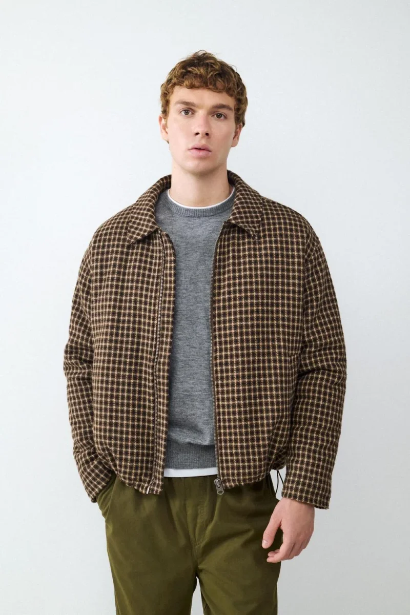 CAMPERA PAÑO CREMALLERA-Coffee Bean