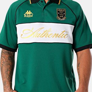 Polo KAPPA AUTHENTIC NORTON - Green Eden/White