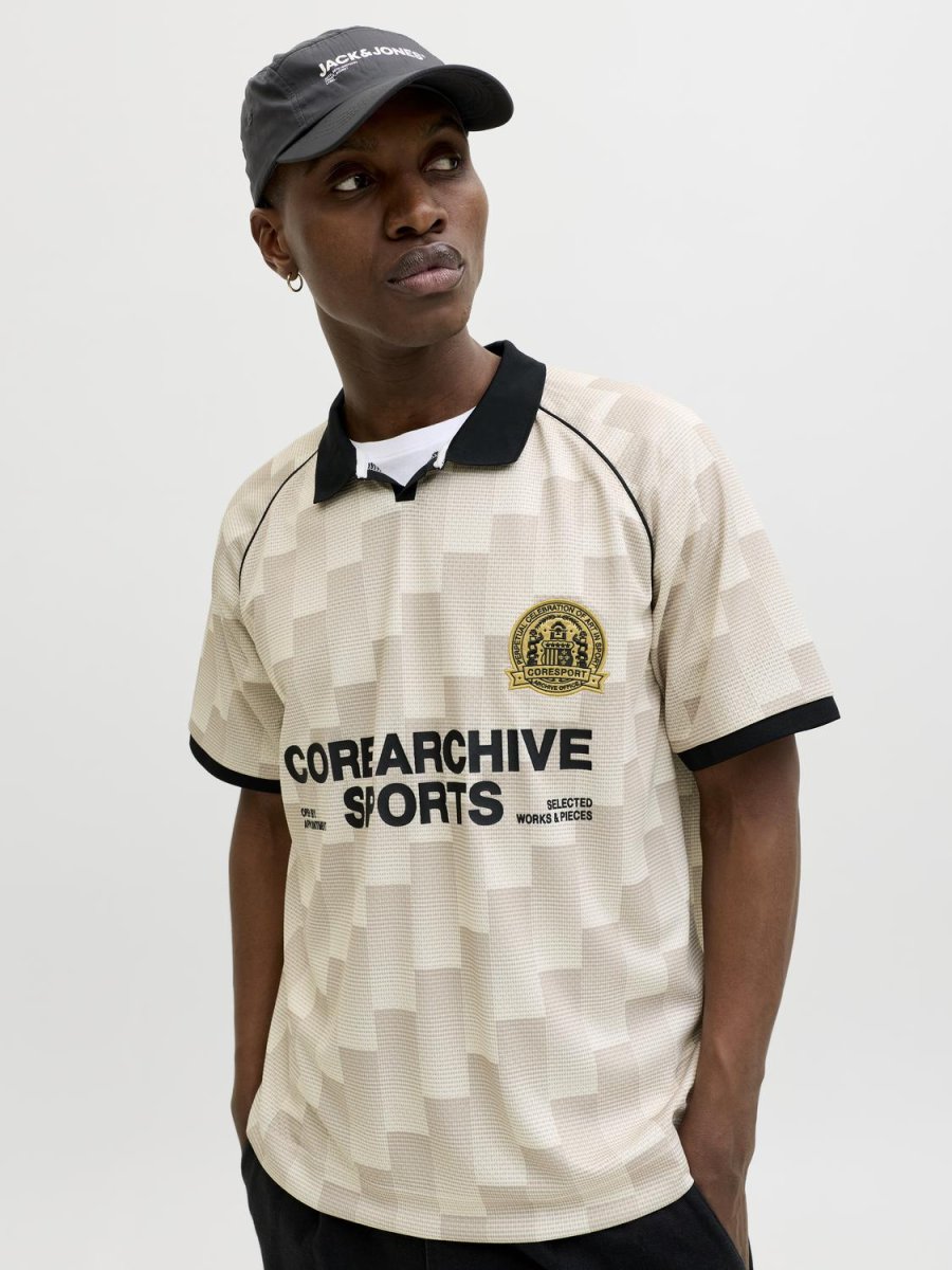 CAMISETA LOOSE POLO FÚTBOL - Sweet Corn AOP:AOP - Imagen 4