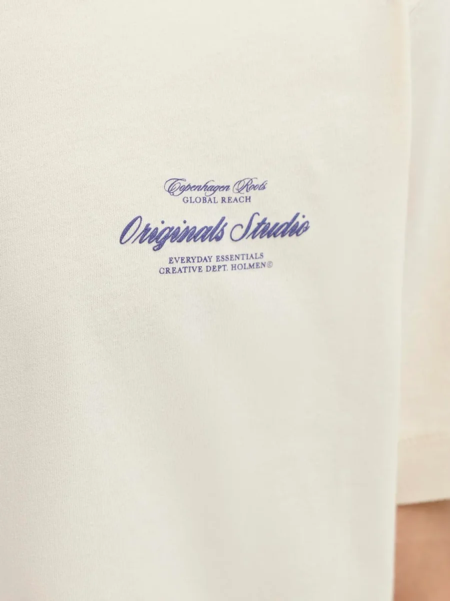 CAMISETA RELAXED BORDADA NORREBRO JNR - Antique White Print:AW 26 - Imagen 8