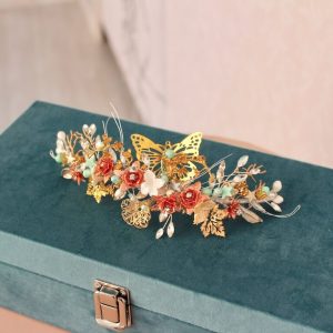 Tocado de novia mariposa