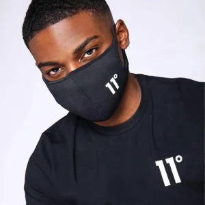 Mascarillas ELEVEN DEGREES (Pack de 3) - Negro