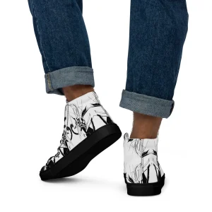 Zapatillas de lona de caña alta para hombre