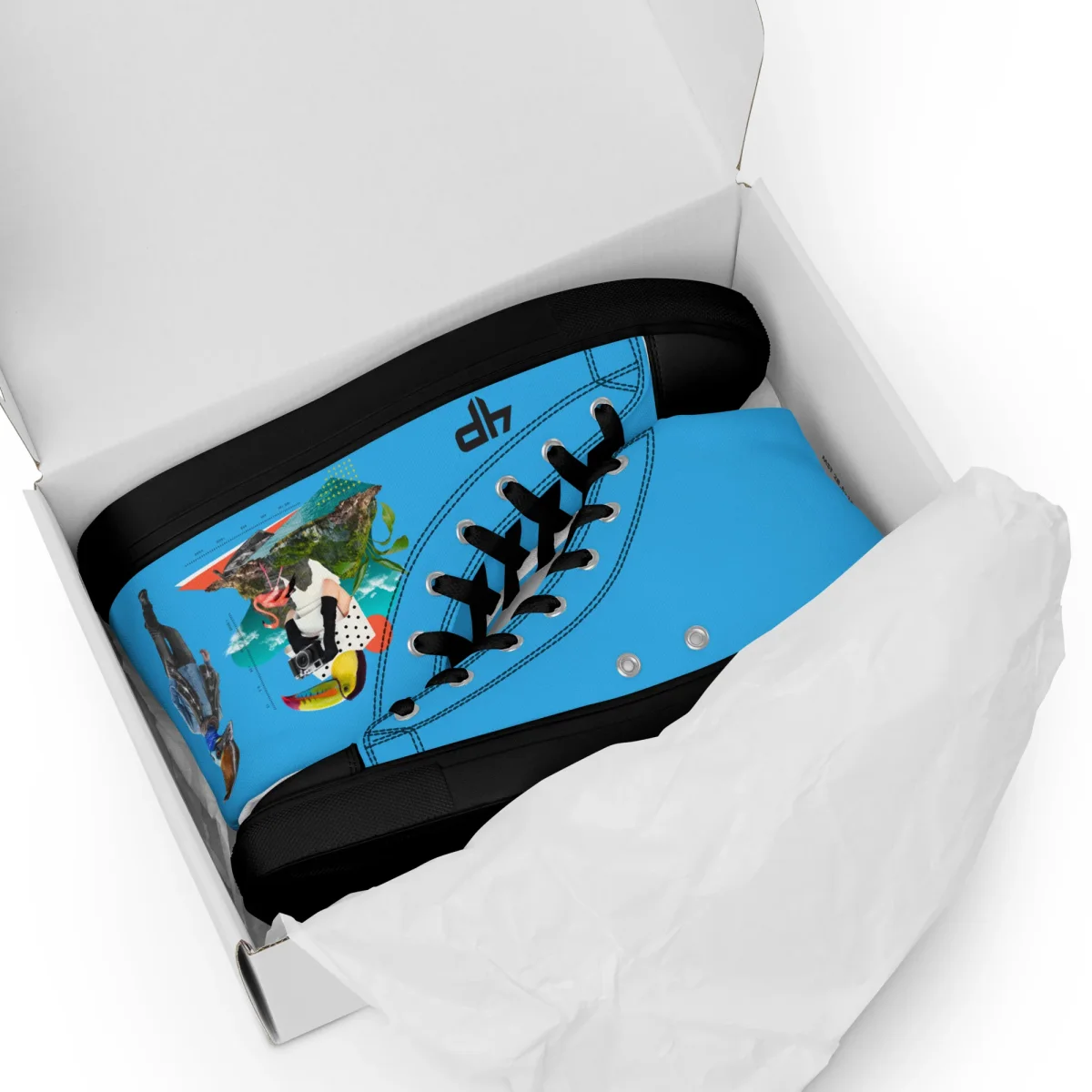 Zapatillas de lona de caña alta para hombre - Imagen 4
