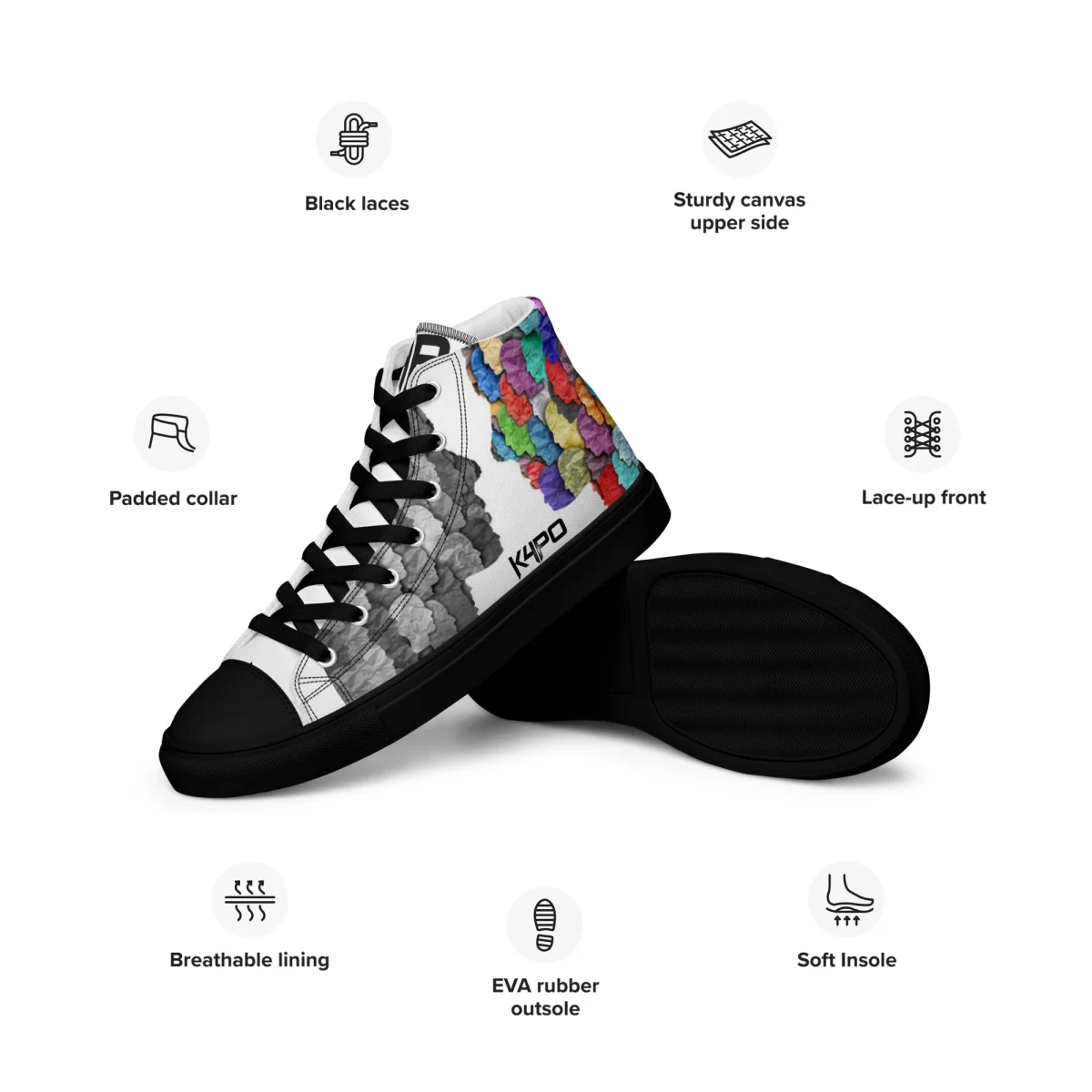 Zapatillas de caña alta para hombre - 2face - Imagen 6