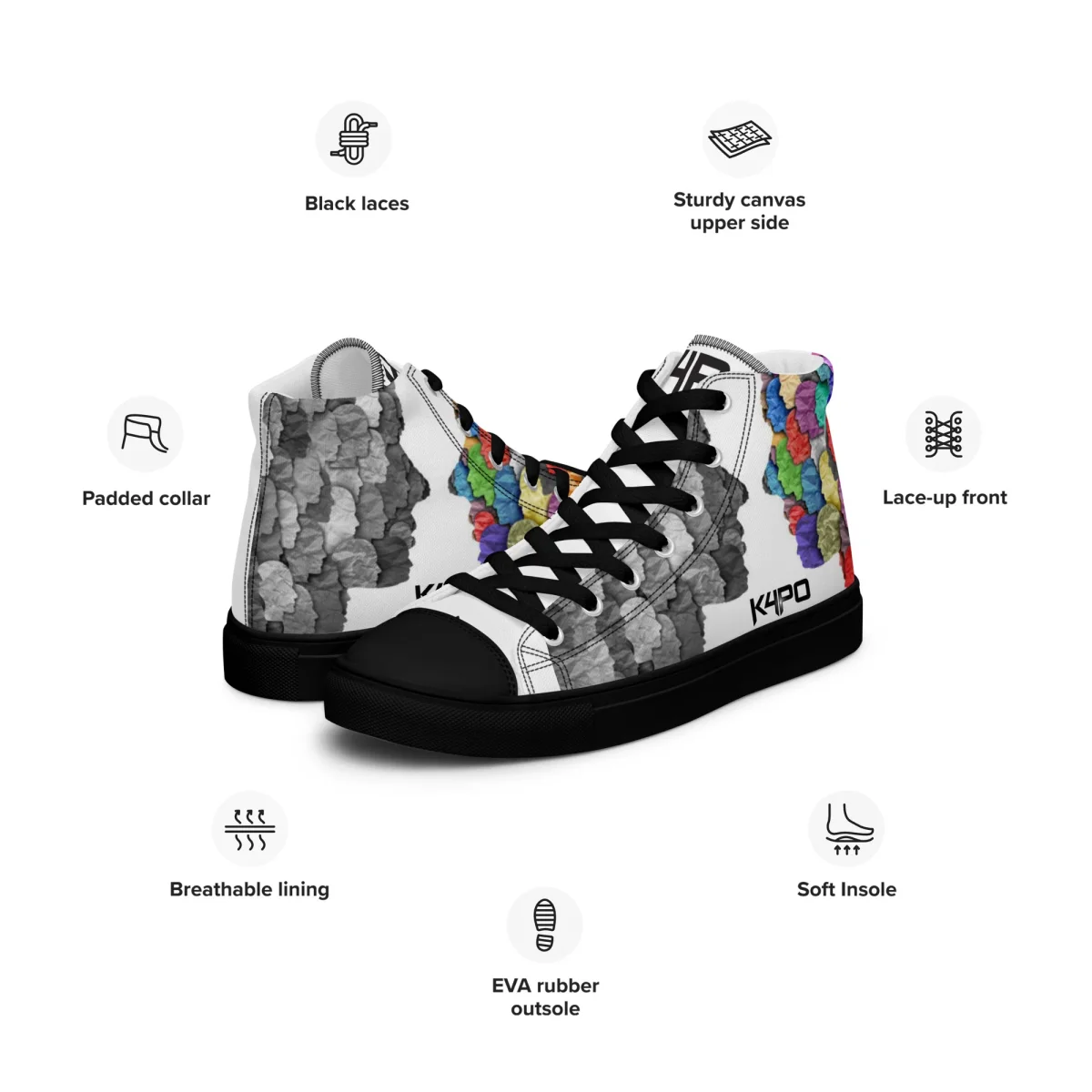 Zapatillas de caña alta para hombre - 2face - Imagen 7