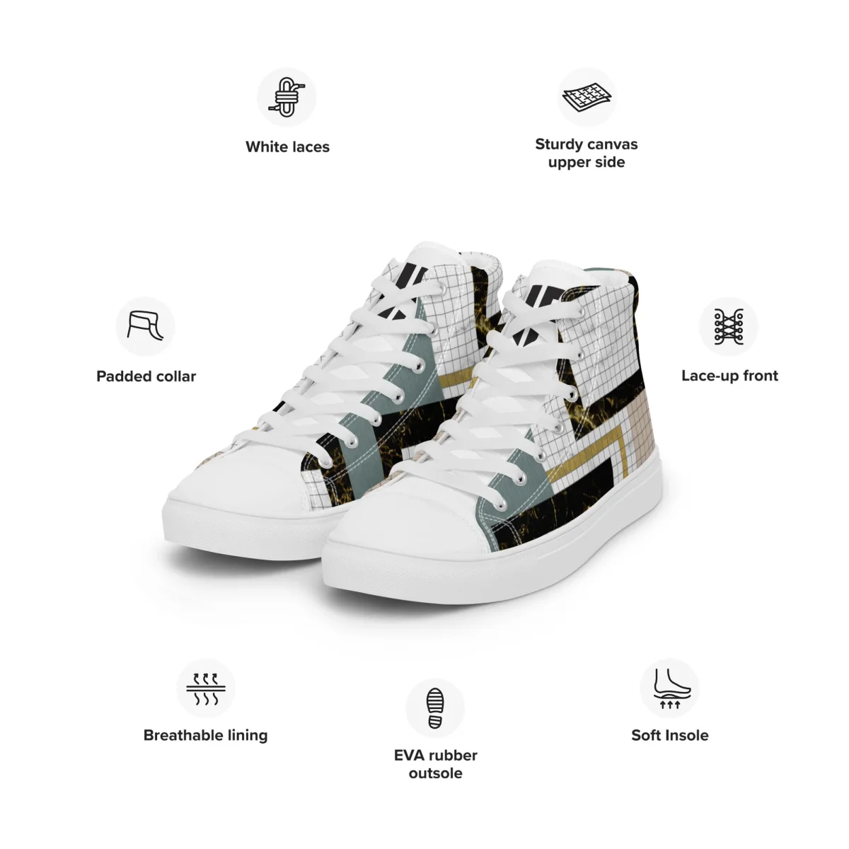 Zapatillas de lona de caña alta - Imagen 5