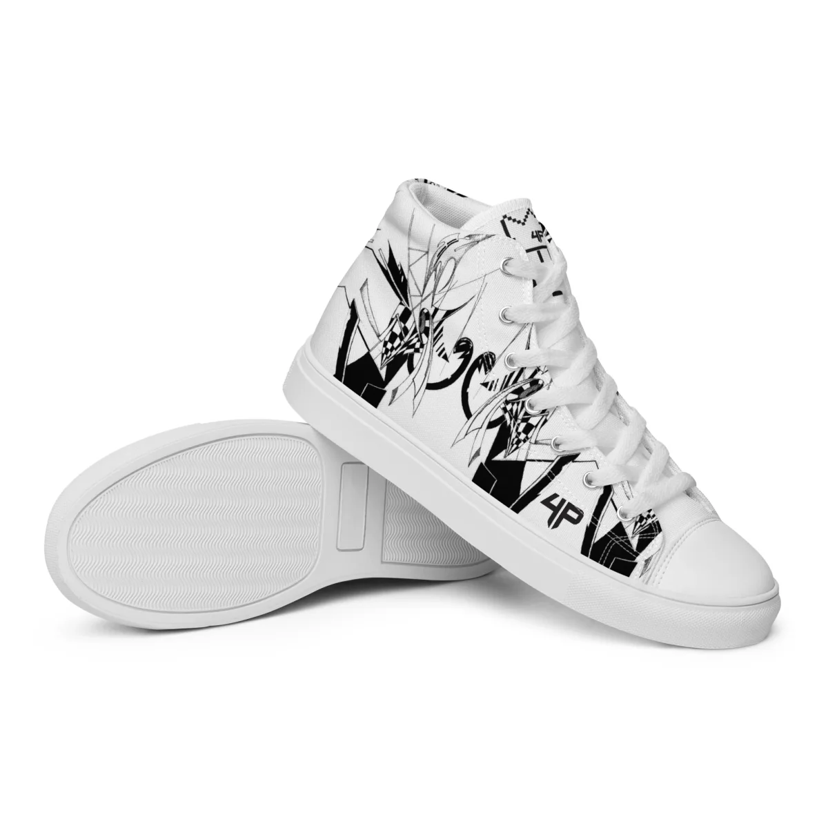 Zapatillas de lona de caña alta para hombre - Imagen 4