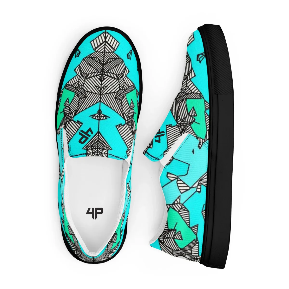 Zapatillas sin cordones para hombre - Turq 0102 - Imagen 8