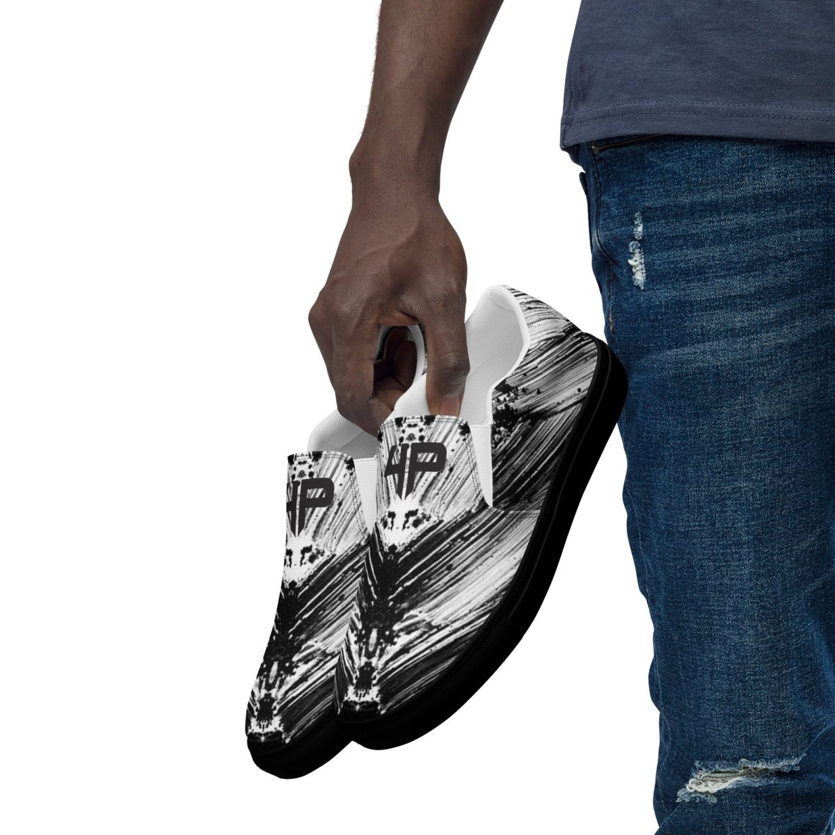 Zapatillas sin cordones para hombre - B&W 9001