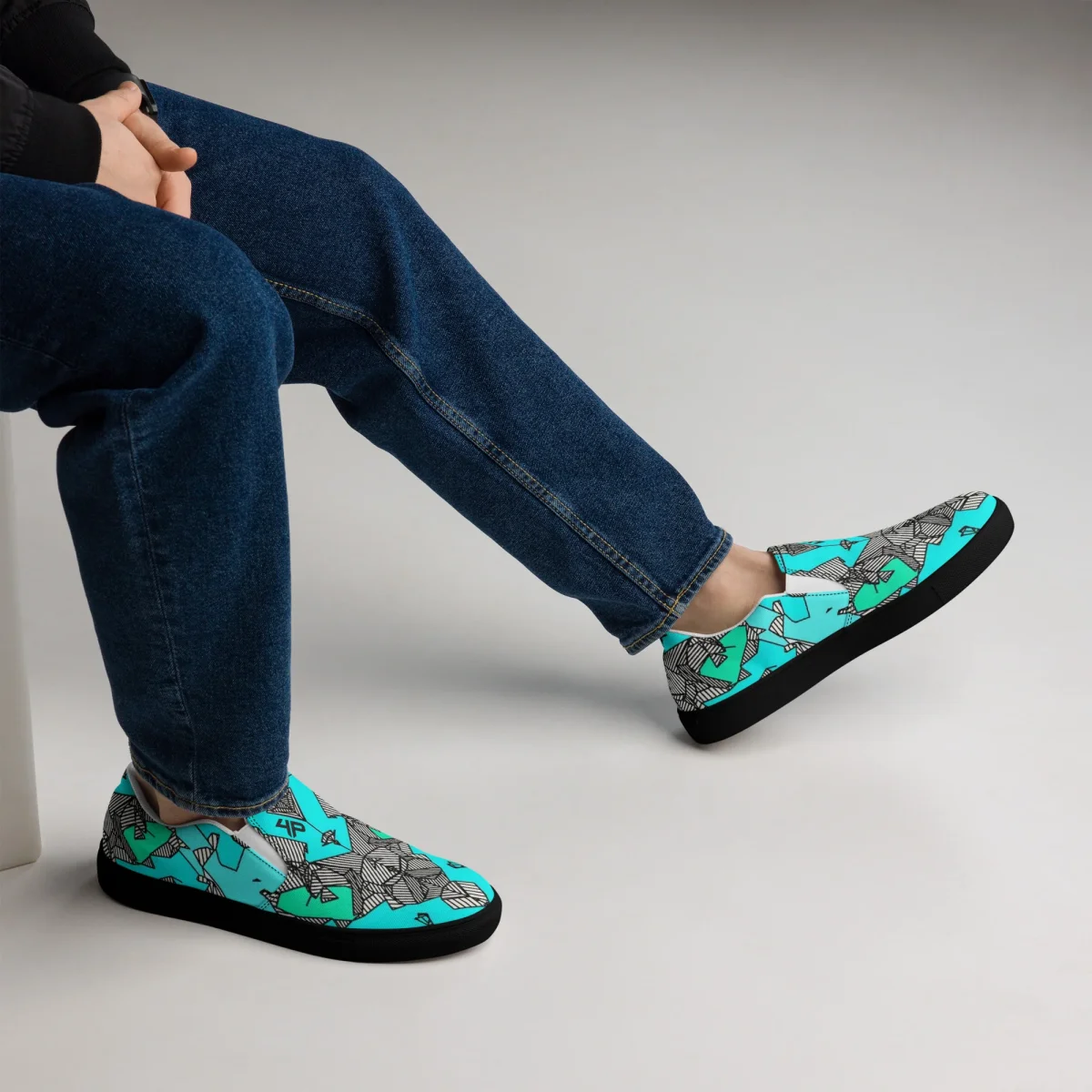Zapatillas sin cordones para hombre - Turq 0102 - Imagen 3