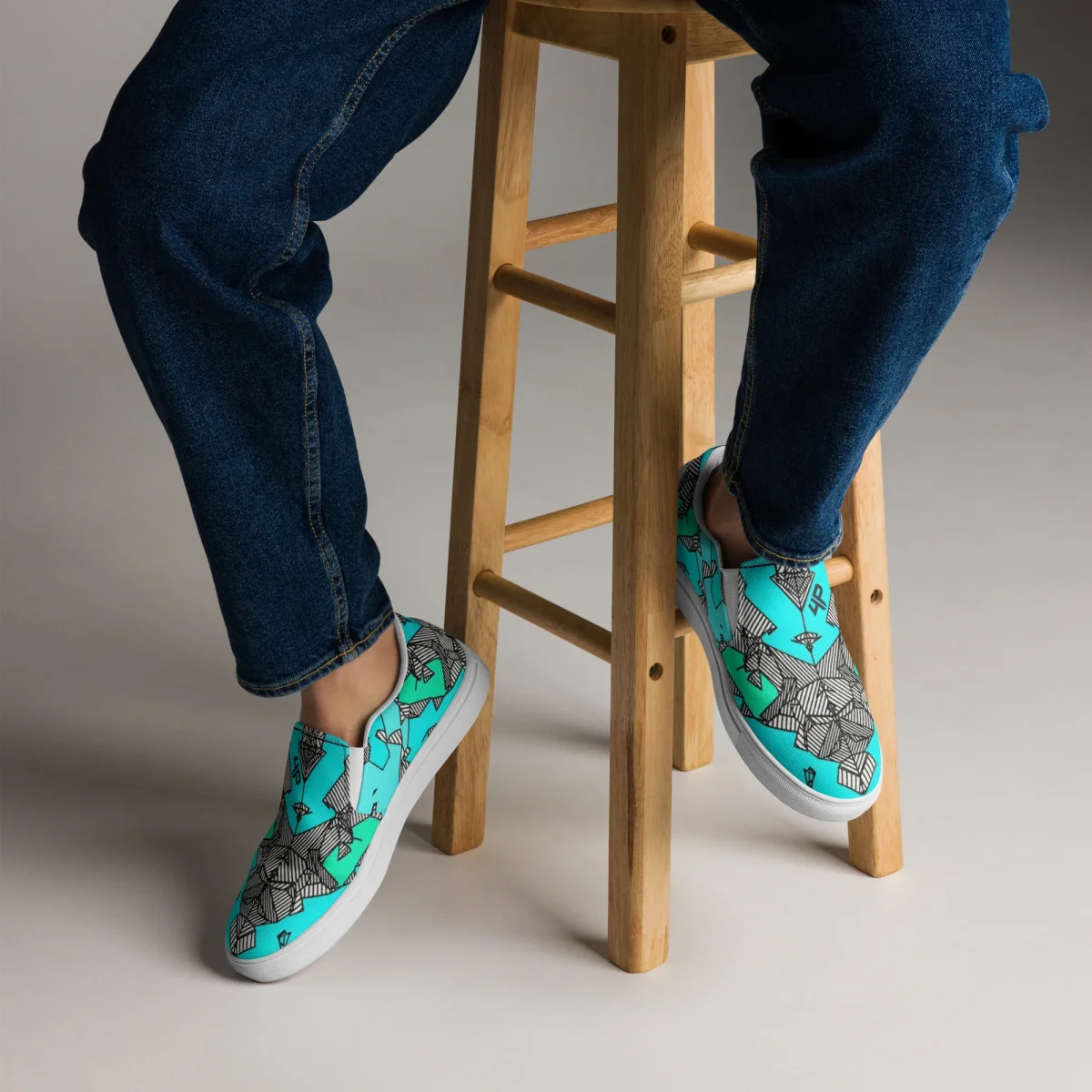 Zapatillas sin cordones para hombre - Turq 0102 - Imagen 5