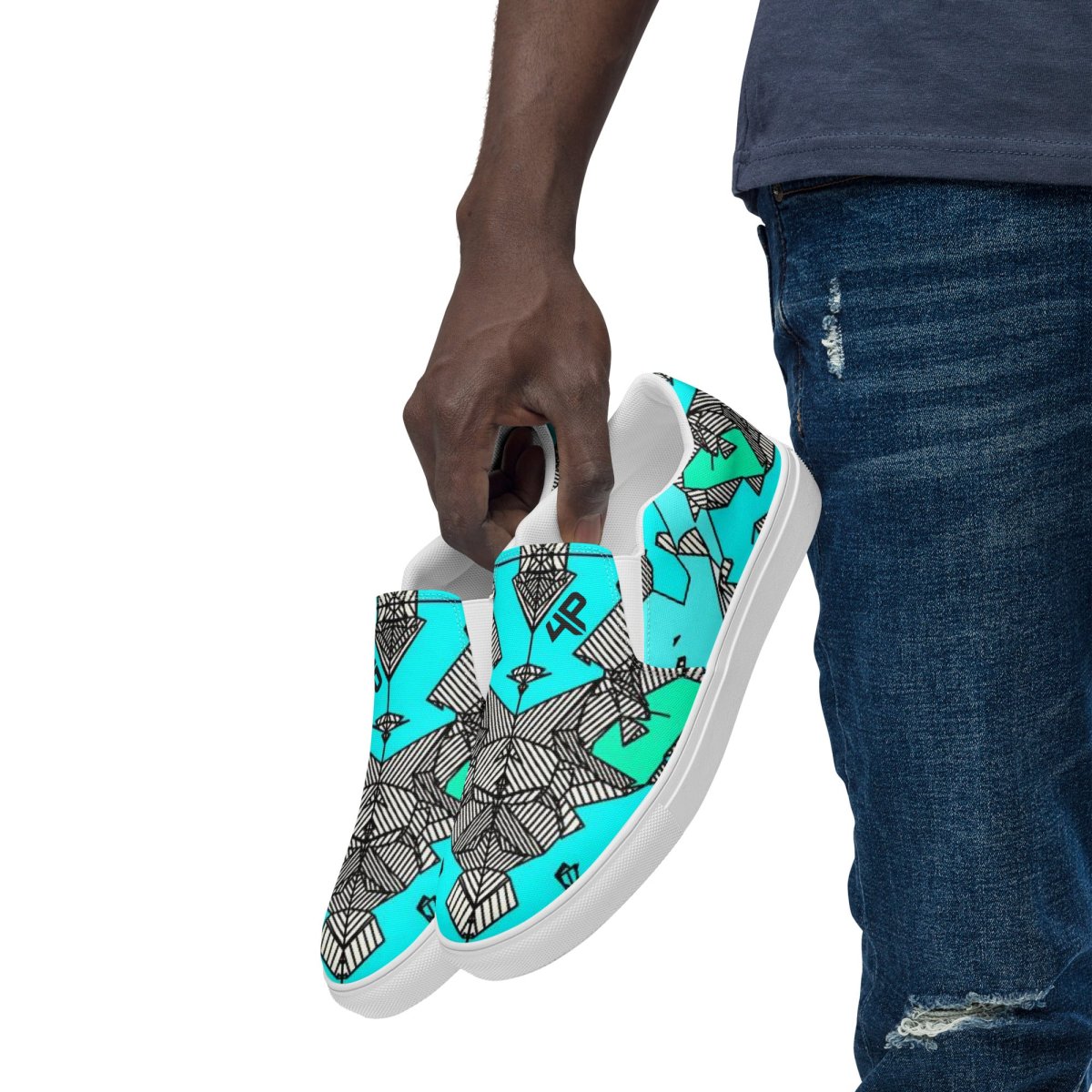 Zapatillas sin cordones para hombre - Turq 0102 - Imagen 6
