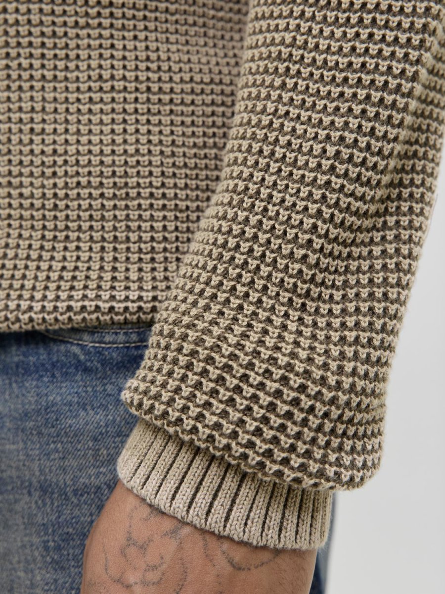 SWEATER TEJIDO ETHAN - Crockery Detail:Twist w. Canteen. Button Placket - Imagen 7