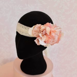 Tocado para niña de banda de flores