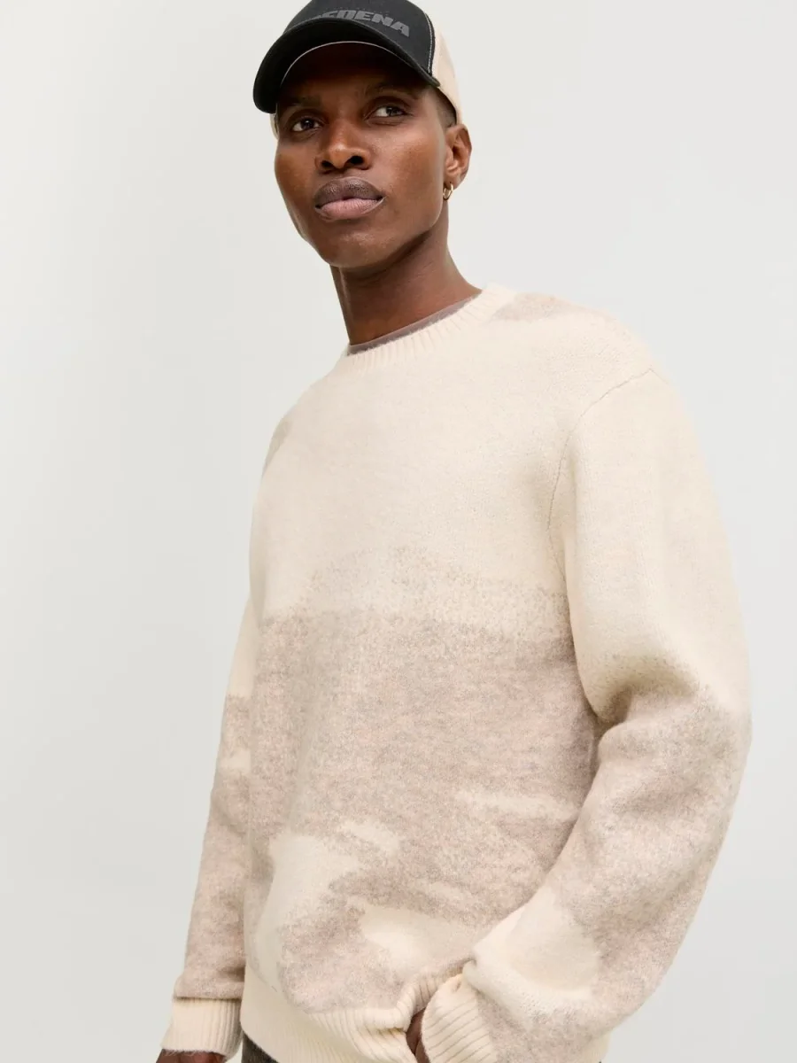 SWEATER RELAXED DE PUNTO FLARE - Rainy Day AOP:PALOMA - Imagen 4