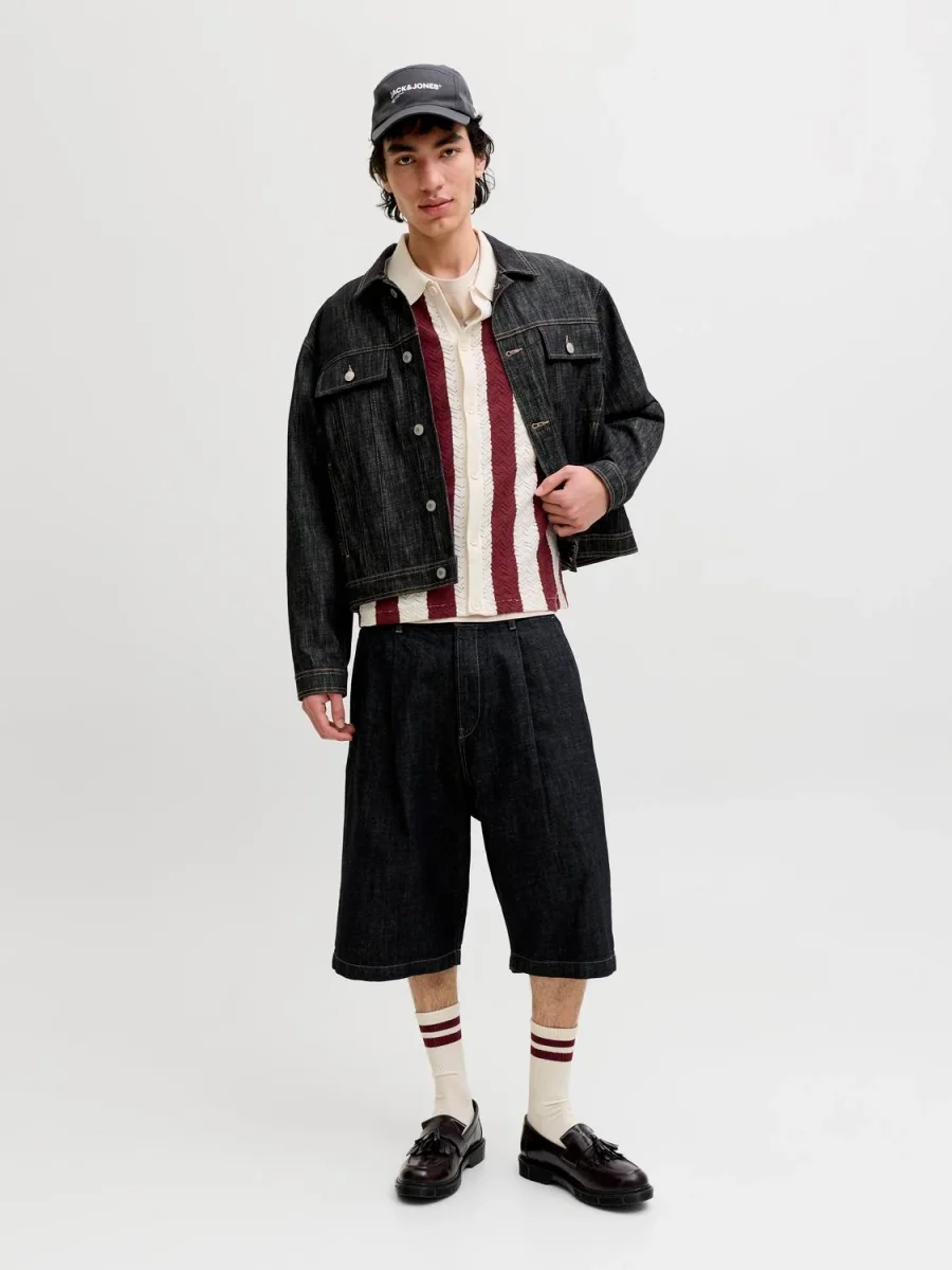 POLO LOOSE TEJIDO RAYAS TYLER - Sea Salt Stripes:Cabernet - Imagen 3