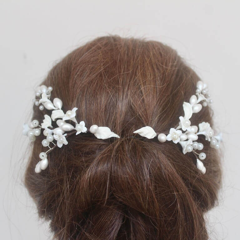 Tocado de novia para coleta Venus - Imagen 7