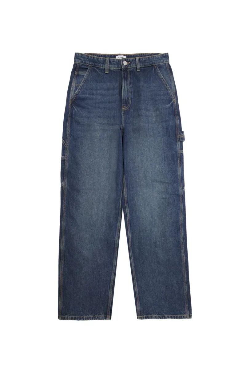 JEAN RELAXED CARPENTER BMK-Vintage Dark Blue Denim - Imagen 5
