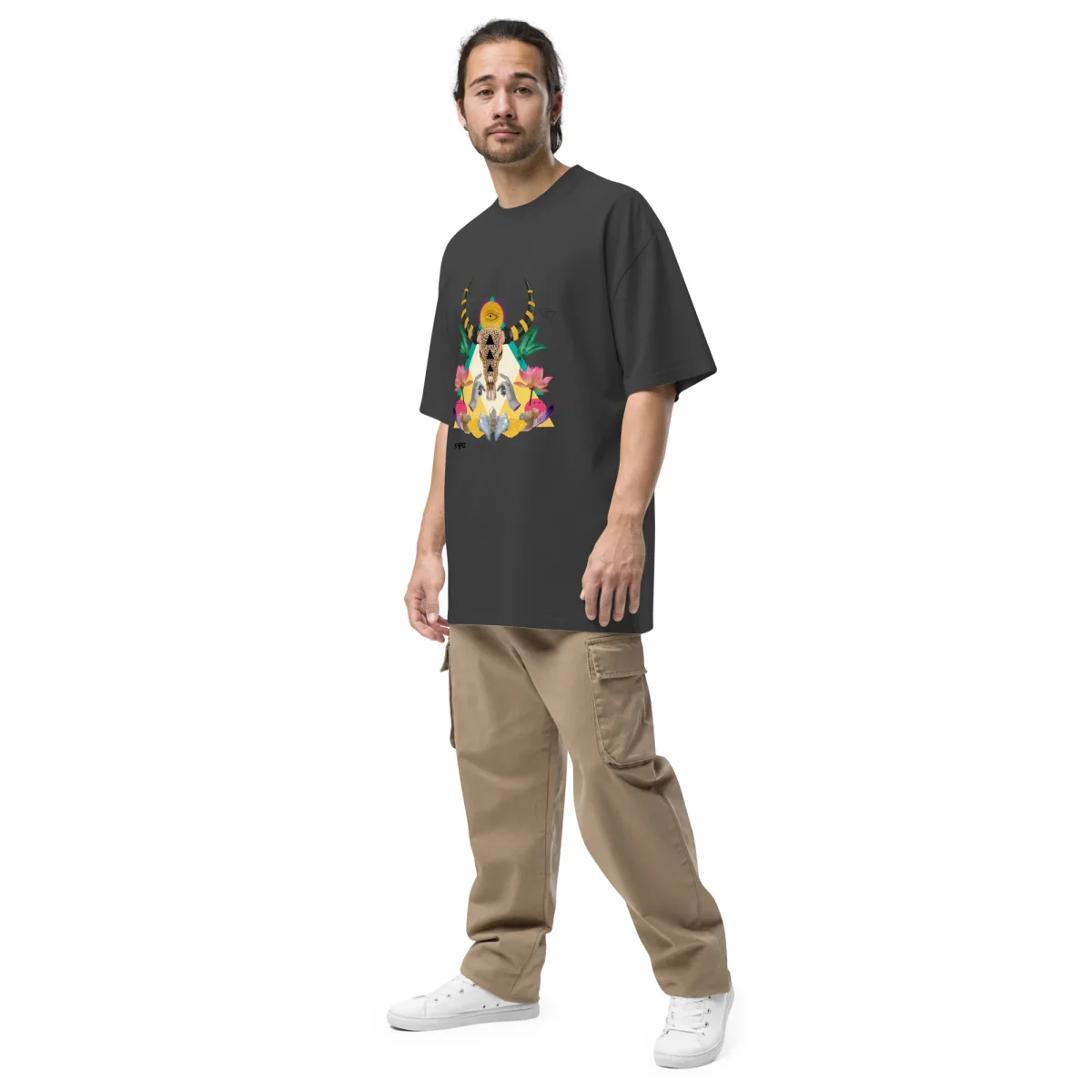 Camiseta oversize con efecto desgastado - Imagen 4