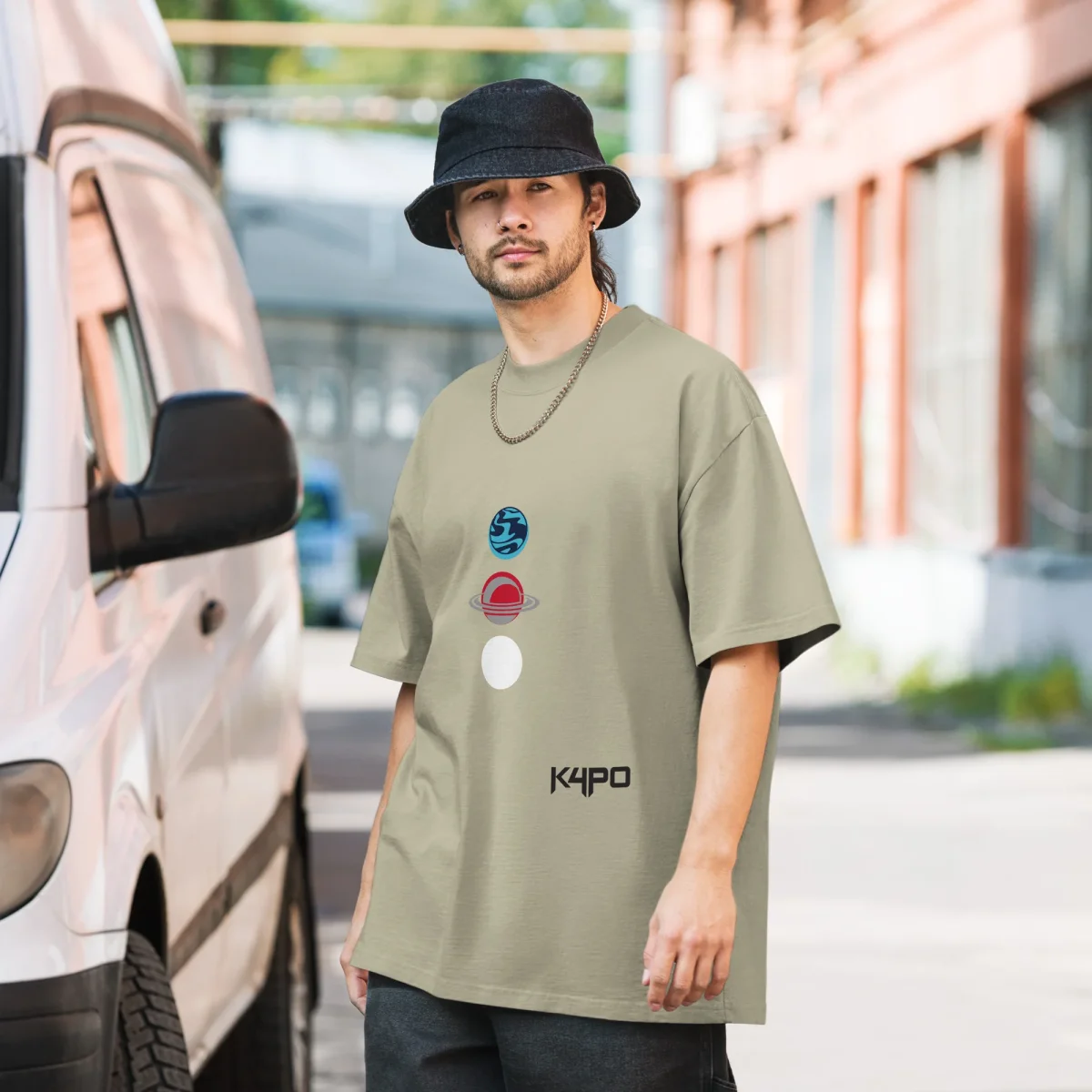 Camiseta oversize con efecto desgastado - Imagen 4