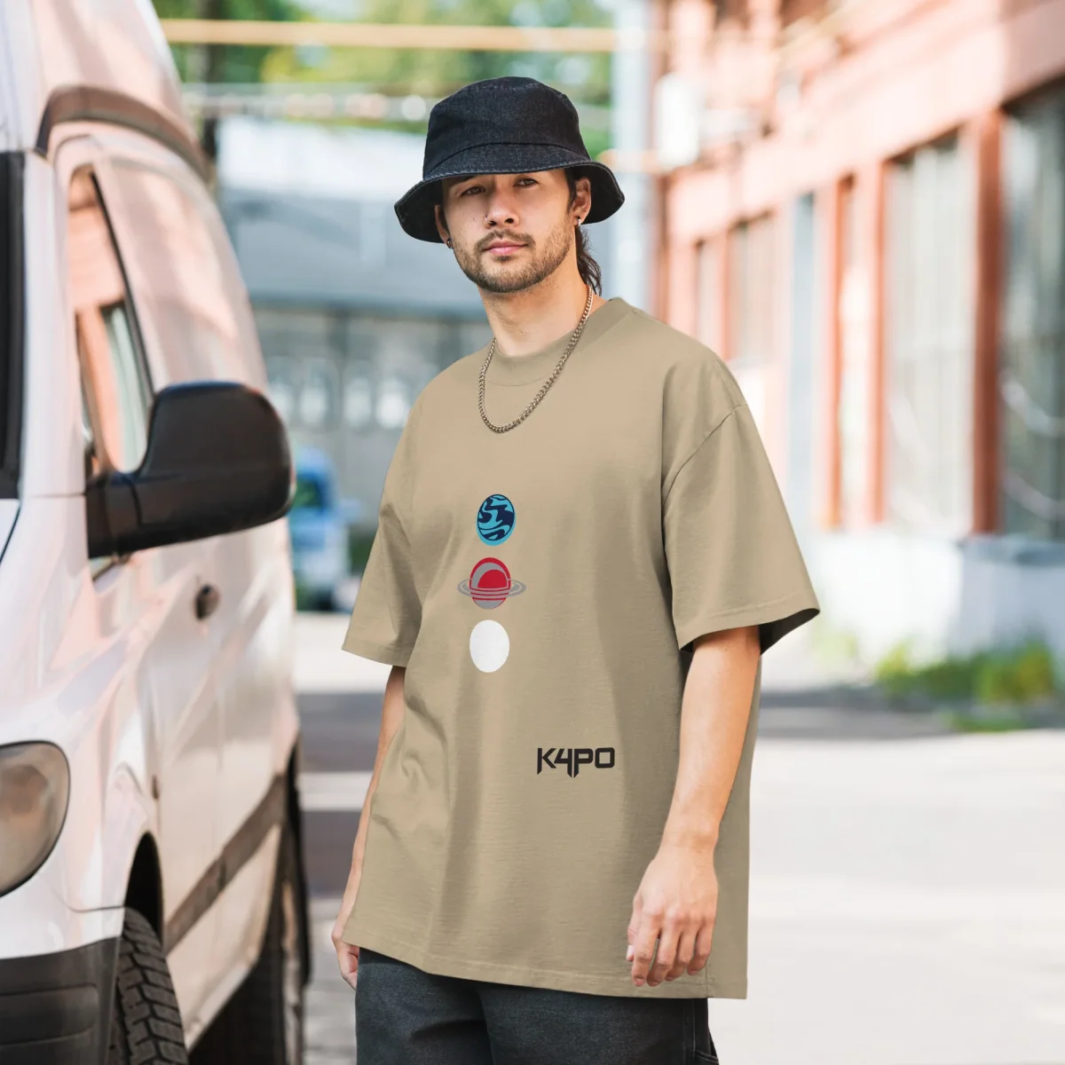 Camiseta oversize con efecto desgastado - Imagen 5