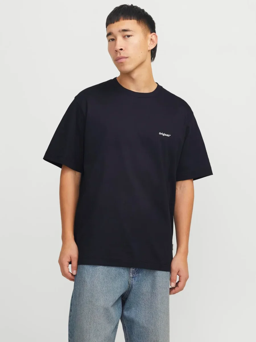 CAMISETA LOOSE ESTAMPADA PAROS SKETCH - Black Print:YELLOW CLAM - Imagen 8